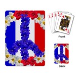 Peace sign paris france Playing Cards Single Design