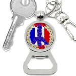 Peace sign paris france Bottle Opener Key Chain