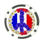 Peace sign paris france Poker Chip Card Guard