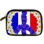 Peace sign paris france Digital Camera Leather Case