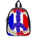 Peace sign paris france School Bag (Small)