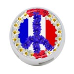 Peace sign paris france 4-Port USB Hub (Two Sides)