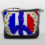 Peace sign paris france Messenger Bag