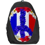 Peace sign paris france Backpack Bag