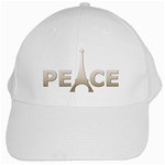 pray for Paris Peace White Cap