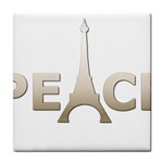 pray for Paris Peace Tile Coaster