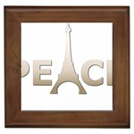 pray for Paris Peace Framed Tile