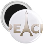 pray for Paris Peace 3  Magnet