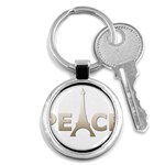 pray for Paris Peace Key Chain (Round)