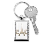 pray for Paris Peace Key Chain (Rectangle)