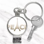 pray for Paris Peace Nail Clippers Key Chain