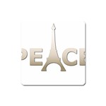 pray for Paris Peace Magnet (Square)