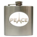 pray for Paris Peace Hip Flask (6 oz)