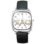 pray for Paris Peace Square Metal Watch