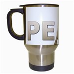 pray for Paris Peace Travel Mug (White)