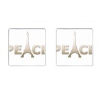 pray for Paris Peace Cufflinks (Square)