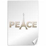 pray for Paris Peace Canvas 12  x 18 