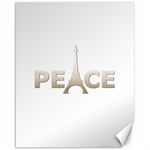 pray for Paris Peace Canvas 16  x 20 