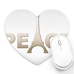 pray for Paris Peace Heart Mousepad