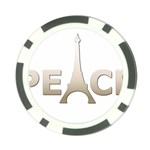 pray for Paris Peace Poker Chip Card Guard