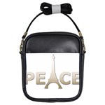 pray for Paris Peace Girls Sling Bag