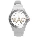 pray for Paris Peace Round Plastic Sport Watch (L)