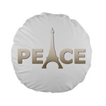 pray for Paris Peace Standard 15  Premium Round Cushion 