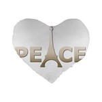 pray for Paris Peace Standard 16  Premium Heart Shape Cushion 