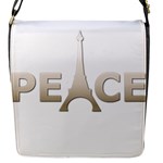 pray for Paris Peace Flap Closure Messenger Bag (S)