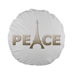 pray for Paris Peace Standard 15  Premium Flano Round Cushion 