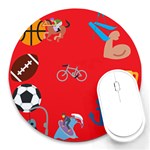 sports Emoji Round Mousepad