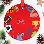 sports Emoji Ornament (Round)