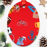 sports Emoji Ornament (Oval)