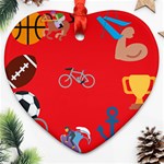 sports Emoji Ornament (Heart)