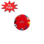 sports Emoji 1  Mini Magnet (10 pack) 