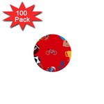 sports Emoji 1  Mini Button (100 pack) 