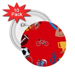 sports Emoji 2.25  Button (10 pack)