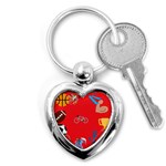 sports Emoji Key Chain (Heart)