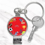 sports Emoji Nail Clippers Key Chain