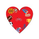 sports Emoji Magnet (Heart)