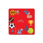 sports Emoji Magnet (Square)