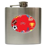 sports Emoji Hip Flask (6 oz)