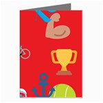 sports Emoji Greeting Cards (Pkg of 8)