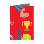 sports Emoji Mini Greeting Card