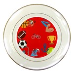 sports Emoji Porcelain Plate