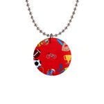 sports Emoji 1  Button Necklace