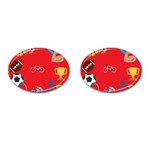 sports Emoji Cufflinks (Oval)