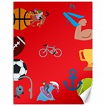 sports Emoji Canvas 12  x 16 