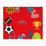 sports Emoji Small Glasses Cloth (2 Sides)