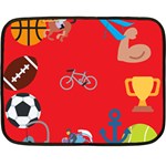 sports Emoji Double Sided Fleece Blanket (Mini)